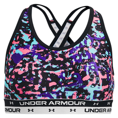 Бра Under Armour Crossback Printed 1364630-002 цв.черный р. YXS