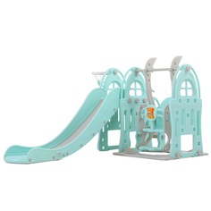 Горка + качели Замок PS-047-М ментол Perfetto Sport