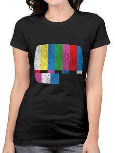 Футболка женская Dream Shirts Телевизор черная XL