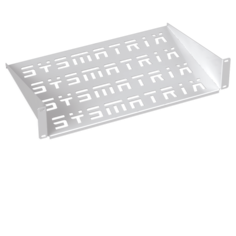 Полка SYSMATRIX SH 3003.700 19" консольная перфорированная 1U 300 мм, серый (RAL 7035)
