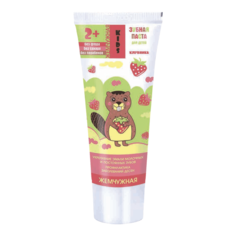 Зубная паста Жемчужная Kids детская с клубникой 60 мл