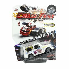 Машинка инерционная 1 TOY Т17090-3 CrashFest Sabotage, 10 см 1toy