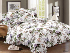 Постельное белье Cleo Marnie цвет: белый, мультиколор (2 сп. евро)