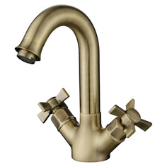 Смеситель для раковины Kaiser Cross 41011-1 Bronze