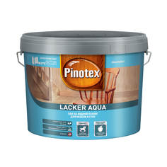 Лак Pinotex Lacker Aqua 10 на водной основе для мебели и стен матовый 9 л