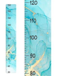 Ростомер детский VEROL Мрамор акварельные флюиды линейка Р0056