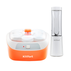 Комплект Kitfort блендер Shake & Take KT-1311-3 + йогуртница KT-2020