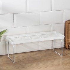 Полка универсальная складная, белый, 39 x 14 x 15,5 см Вселенная порядка
