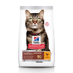 Сухой корм для кошек Hills Science Plan Hairball Indoor Mature Adult 7+, курица, 1,5кг