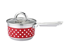 Ковш Со Стекл.Крышкой Agness "Горошек" 1,2 Л 14*7,5см 937-705