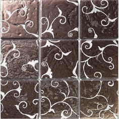 Мозаичная плитка Gaudi Vintage Vint-41-9 коричневый темный