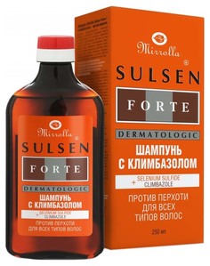 Шампунь Mirrolla Sulsen Forte с климбазолом 250 мл
