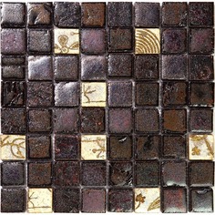 Мозаичная плитка Gaudi Vintage Vint-12-3 коричневый темный