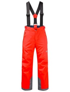 Брюки горнолыжные Jack Wolfskin Great Snow Pants Kids Flashing Red р.164