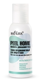 "Peel Home" Тоник предпилинговый для лица и шеи Мультикислотный 100мл (Белита)