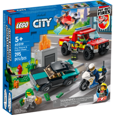 Конструктор LEGO City Пожарная бригада и полицейская погоня 60319