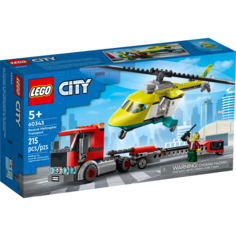 Конструктор LEGO City Грузовик для спасательного вертолёта 60343