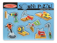 Пазл со звуком, инструменты Melissa & Doug
