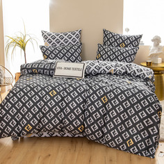 Комплект постельного белья СИТРЕЙД A262, размер Семейный, 100% хлопок, нав. 50х70 и 70х70