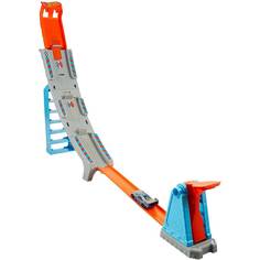 оночный игровой набор Hot Wheels Трек Чемпион подъемов, желтая машинка