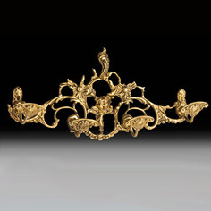 Вешалка настенная из бронзы на 4 крючка VR-8443-B KNP-VR-8443-B Virtus 1945