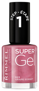 Лак для ногтей Rimmel Super Gel тон 023 Grape Sorbet 12 мл