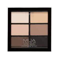 Палетка теней MUA Makeup Academy для век 6 Pan Palettes, Natural Essential