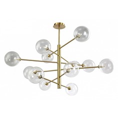 Люстра на штанге MARZO SP12 BRONZE/TRANSPARENTE Crystal Lux