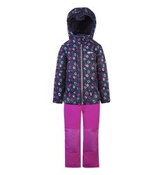 Комплект куртка/полукомбинезон Gusti, цвет: синий/розовый р.80