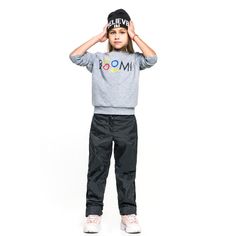 Брюки детские BOOM цв.черный ,р.110