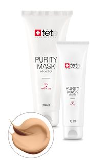 Очищающая маска TETe Cosmeceutical Purity Mask Oil Control Zinc and Red Clay 200 мл