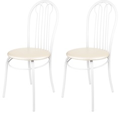 Комплект стульев (2шт) KETT-UP TOSCANA , белый/жемчуг