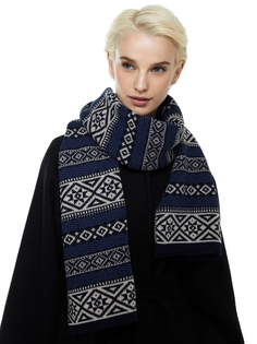 Шарф женский Scandica Freya темно-синий One Size
