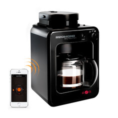 Умная кофеварка со встроенной кофемолкой Redmond SkyCoffee M1505S-E Black