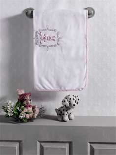 Плед хлопок/велюр Kidboo Rabbitto Pink, 80x90 см