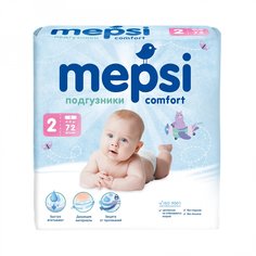 Подгузники Mepsi S (4-9 кг) 72 шт