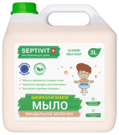 Жидкое мыло для рук Миндальное молочко Septivit Premium 3л