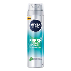 Гель для бритья Nivea Men Fresh Kick приятная свежесть с мятой 200 мл