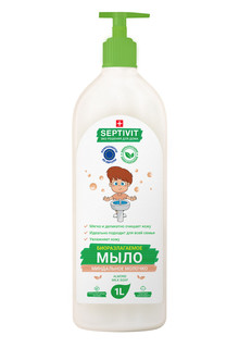 Жидкое мыло для рук Миндальное молочко Septivit Premium 1л