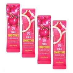 Пузырьковая очищающая маска для лица Verobene с фруктами, 10 шт