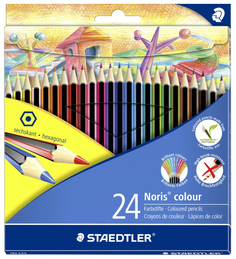 Карандаши цветные Noris Colour 24 цв. Wopex Staedtler