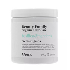 Крем-кондиционер для сухих и тусклых волос Crema Rugiada Basilico&Mandorla 250 мл Nook