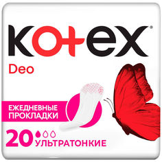 Прокладки Kotex Deo ультратонкие ежедневные 20шт Kimberly Clark