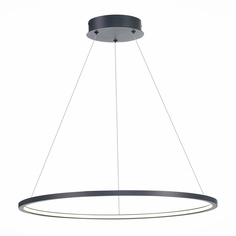 Подвесной светильник светодиодный с кольцом черный ST Luce St603 in ST603.443.34