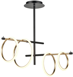 Потолочная люстра на штанге светодиодная с кольцом Vele Luce Bellezza 10038 VL7262L04