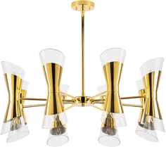 Потолочная люстра на штанге 16 плафонов золото Lightstar Strato 817162