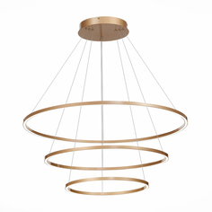Подвесной светильник светодиодный с кольцом золото ST Luce St605 Down ST605.243.114
