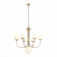 Подвесная люстра 7 плафонов золото ST Luce Avellino SL1504.203.07