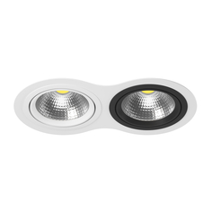 Точечный светильник встроенный черно-белый Lightstar Intero 111 i9260607