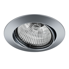 Точечный светильник встраиваемый серый, хром GU5.3 Lightstar LEGA 011029